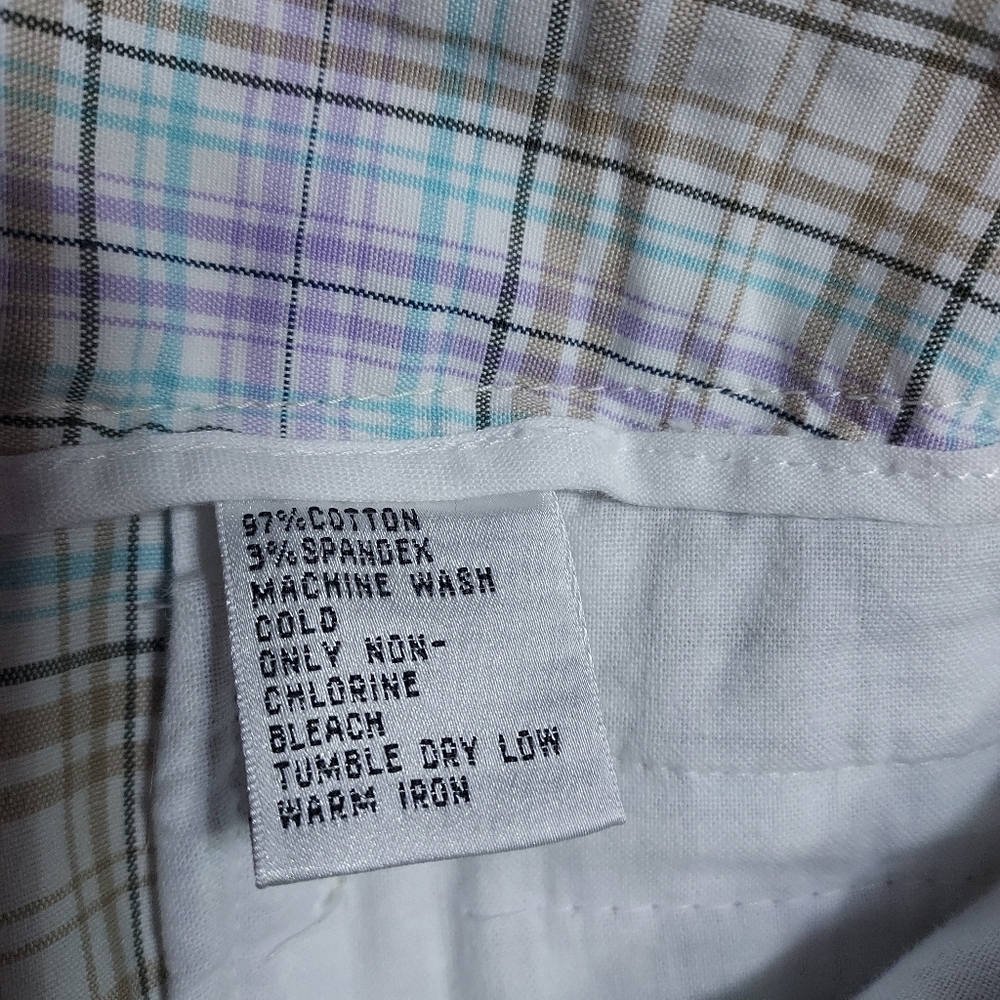 Talbots Multicolor Plaid Capris - Picture 5 of 7